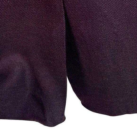 Hugo Boss Denesa Piped Sleeveless Sheath Dress 8 Burgundy Minimalistic - Picture 8 of 12